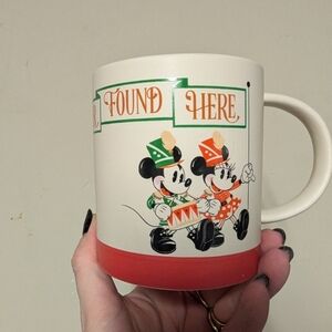 Hallmark Disney Good Cheer Found Here Mickey And Minnie Mouse Mug